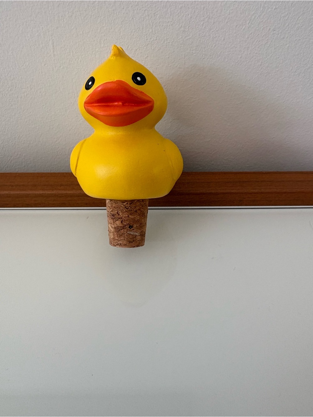 Novelty Yellow Rubber Duck Bottle Stopper